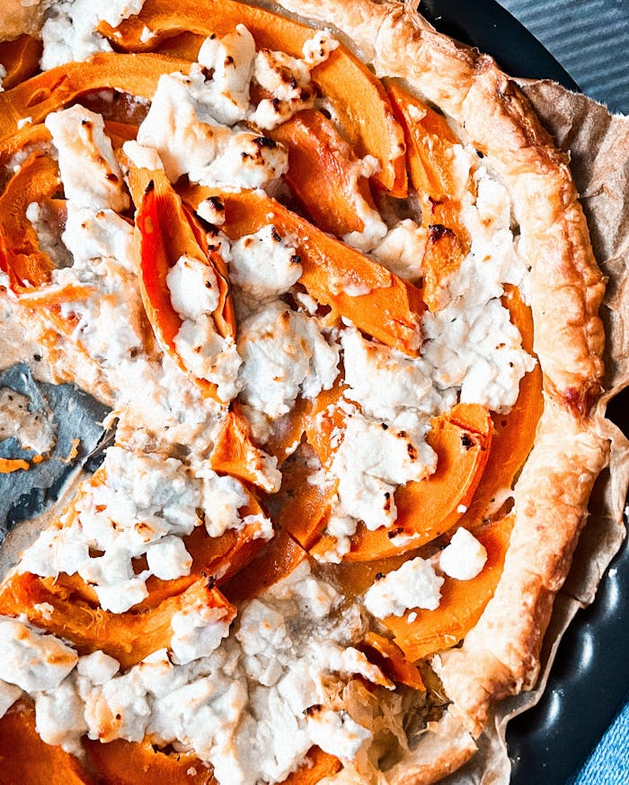 Butternut Squash Tart with Ricotta Cheese